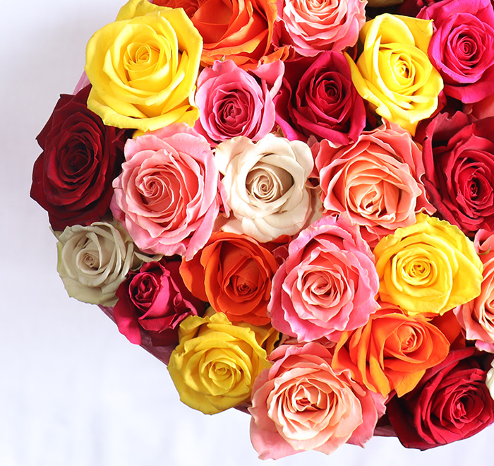 薔薇の花束 ミックス40㎝以下 30本
